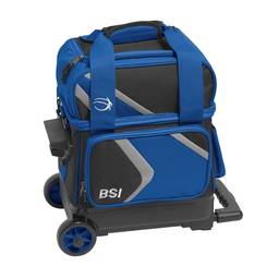 BSI Dash Single Roller Bowling Bag - Black/Royal/Gray