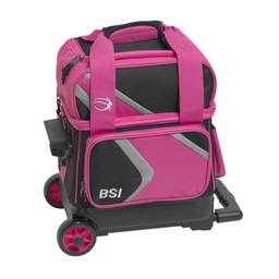 BSI Dash Single Roller Bowling Bag - Black/Pink/Gray