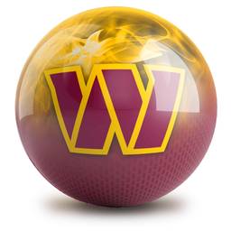 Washington Commanders NFL On Fire Bowling Ball