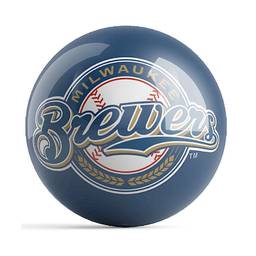 MLB Logo Bowling Ball -Milwaukee Brewers