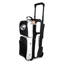 Genesis Carbon Triple Roller Bowling Bag - White/Black