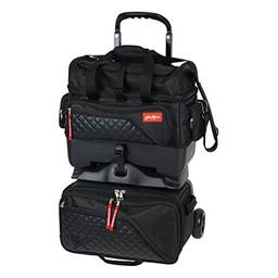 KR Diamond 4-Ball Roller Bowling Bag - Black