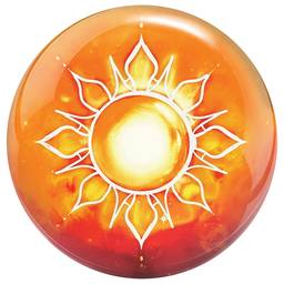 Brunswick Sun and Moon Viz-A-Ball PRE-DRILLED Bowling Ball