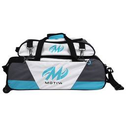 Motiv Ballistix Triple Tote Roller Bowling Bag- Platinum LE