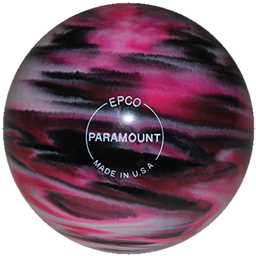 EPCO Duckpin Bowling Ball - Marbleized - Magenta, Black & White (4 3/4 inch- 3lbs. 8 oz.) 1 Ball