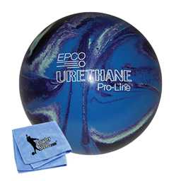 EPCO Candlepin Bowling Ball- Urethane - Purple, Blue & Mint (4 1/2 inch- 2lbs.7oz.)