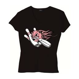 Pink Flame Bowling T-Shirt