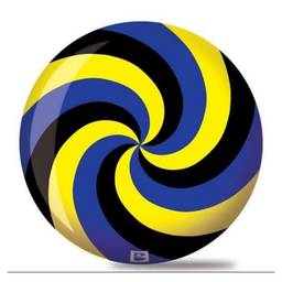 Brunswick Spiral Viz A Ball Bowling Ball- Black/Blue/Yellow