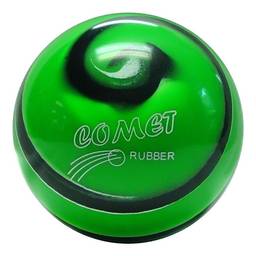Comet Rubber Candlepin Bowling Ball- Green/Black/White