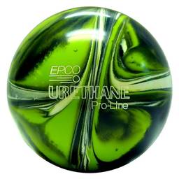 Candlepin Urethane Pro-Line Bowling Ball- Lime Green/White/Navy