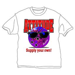 Bowling Attitude T-Shirt- White