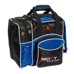 Moxy Deluxe Single Bowling Bag- Black/Blue