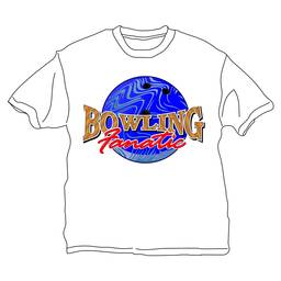 Bowling Fanatic T-Shirt- White