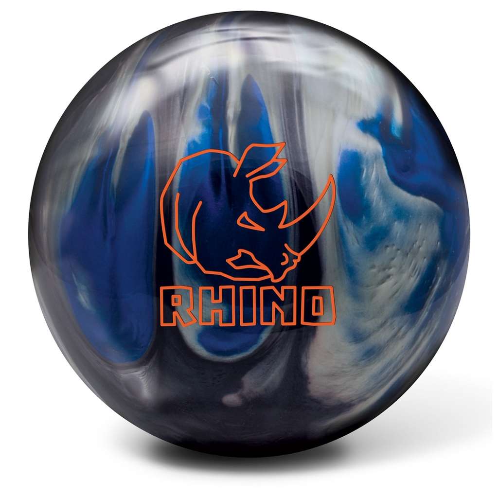 Brunswick Rhino Reactive Bowling Ball- Black/Blue/Silver Pearl