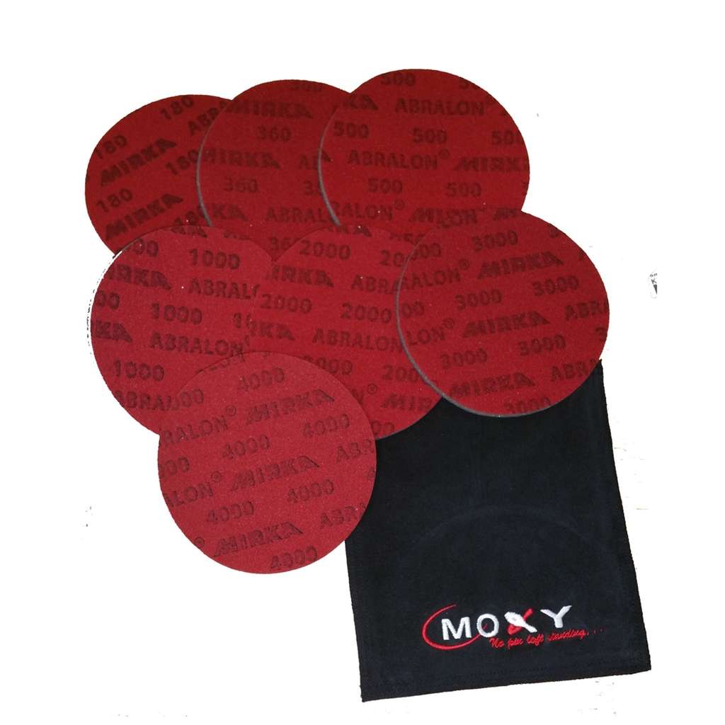 Bowlerstore Abralon Sanding Pads and Moxy Shammy- Set of all 7 Grits