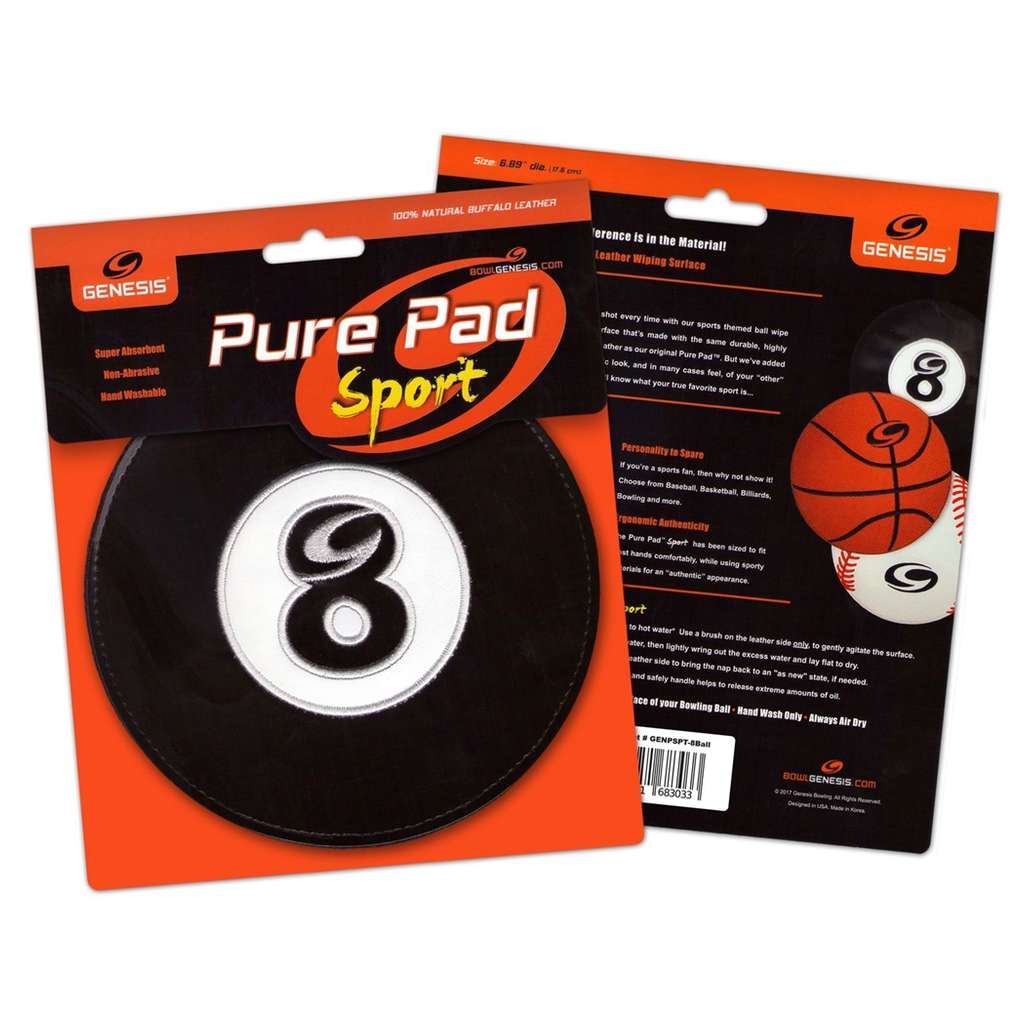 Genesis Pure Pad Sport Bowling Ball Wipe Pad- 8 Ball Billiards