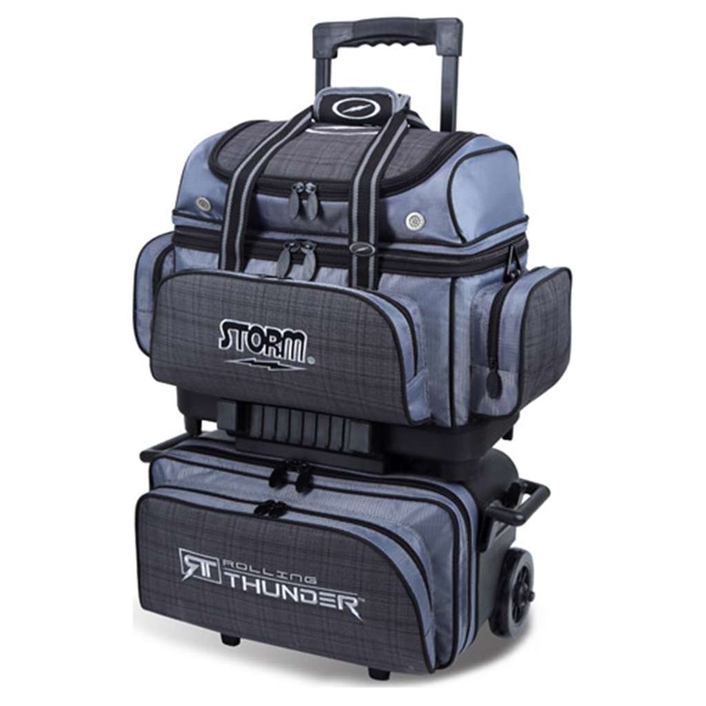 Storm 4 Ball Rolling Thunder Bowling Bag- Plaid/Gray/Black