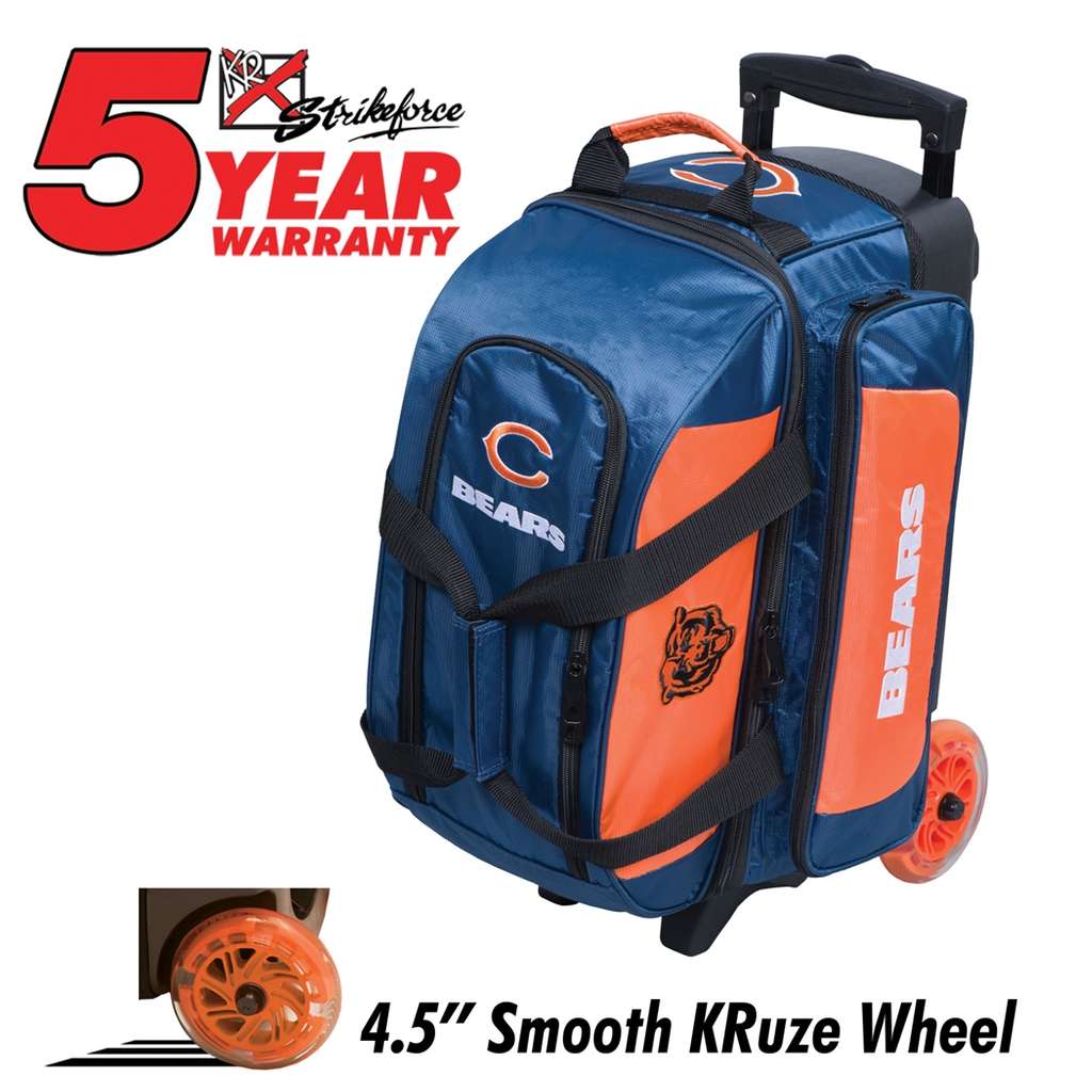 Chicago Bears 2 Ball Roller Bowling Bag