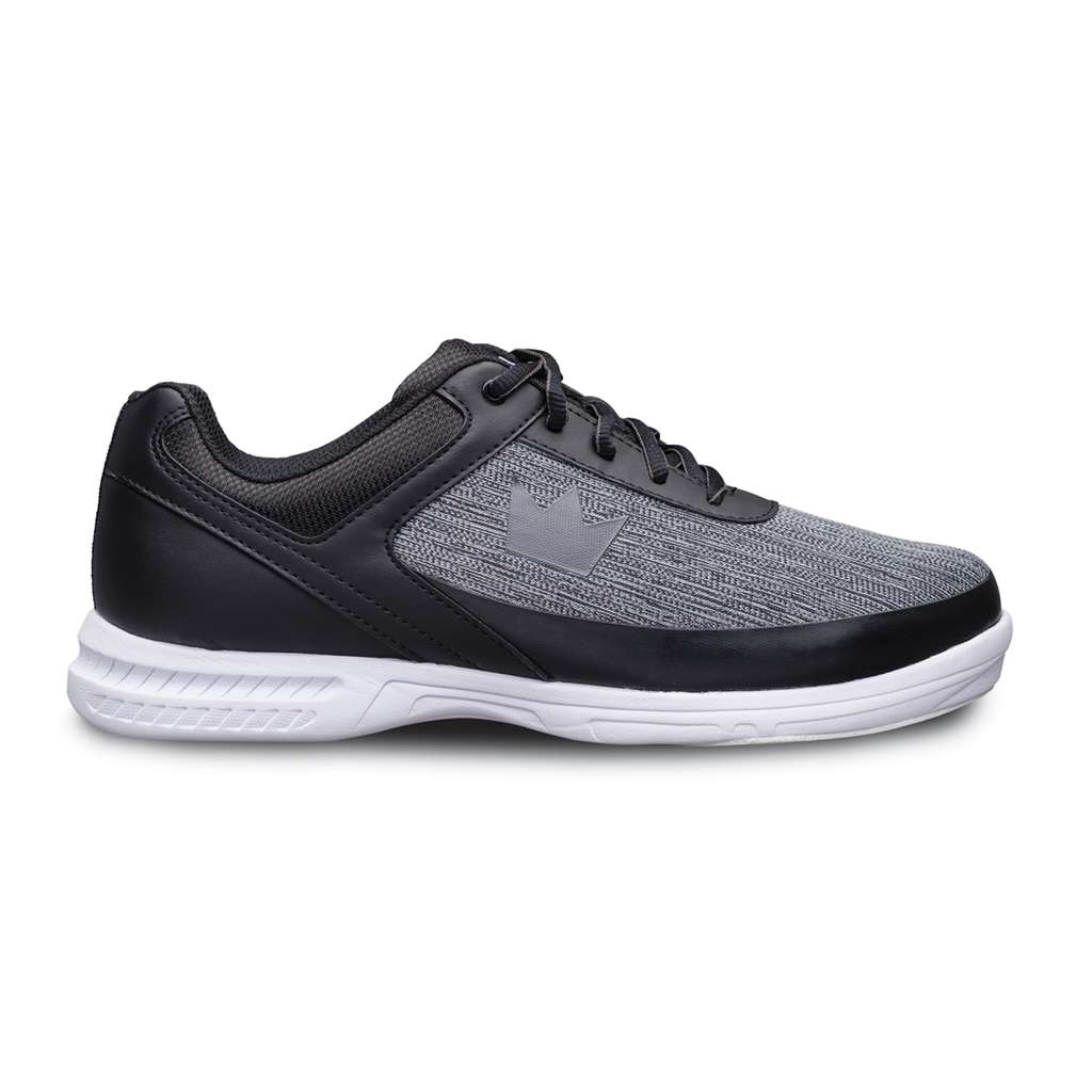 Brunswick Mens Frenzy Static Bowling Shoes- Black/Gray