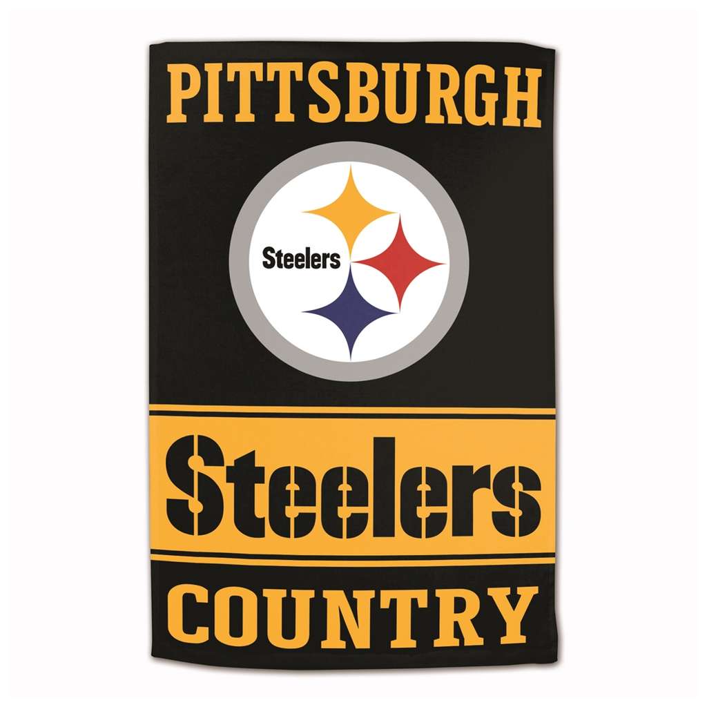 Pittsburgh Steelers Sublimated Cotton Towel- 16