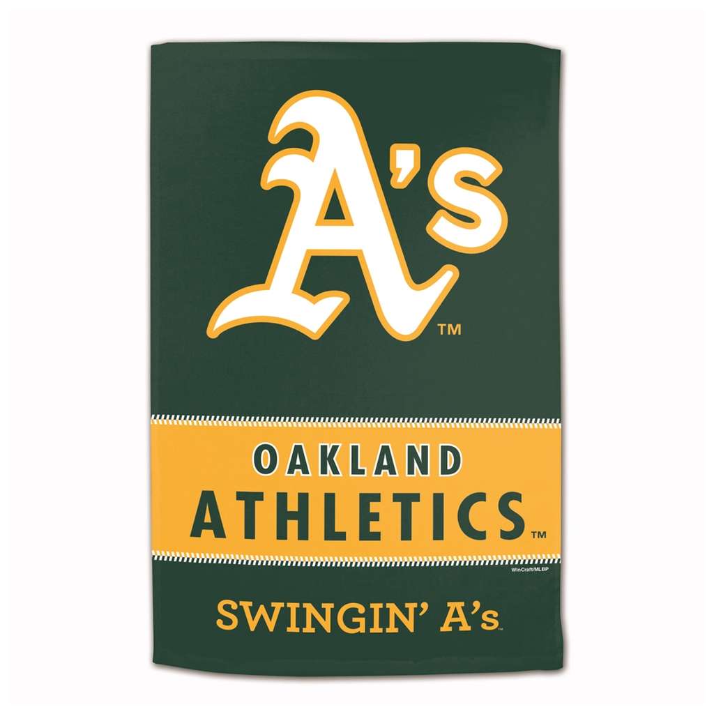 Oakland Athletics Sublimated Cotton Towel- 16" x 25"