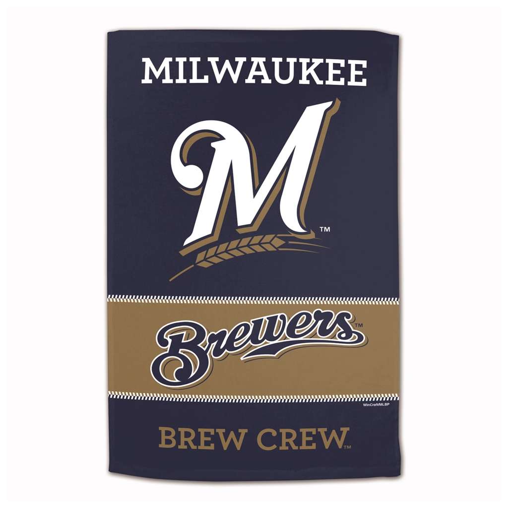 Milwaukee Brewers Sublimated Cotton Towel- 16" x 25"