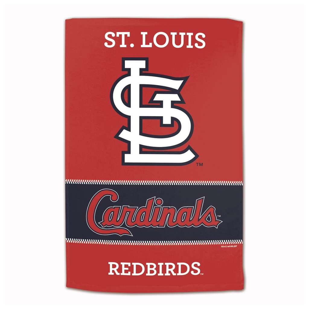 St. Louis Cardinals Sublimated Cotton Towel- 16" x 25"