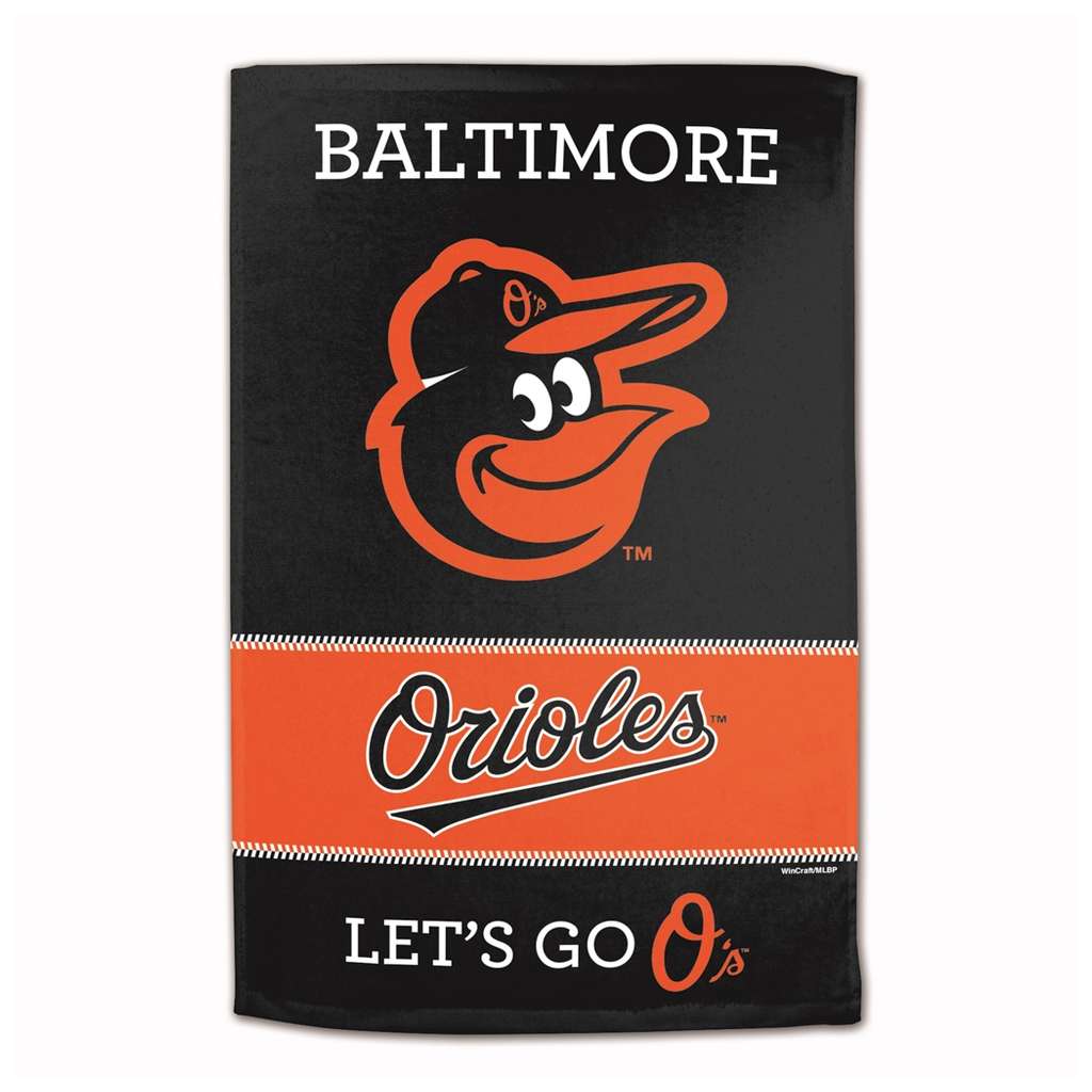 Baltimore Orioles Sublimated Cotton Towel- 16" x 25"
