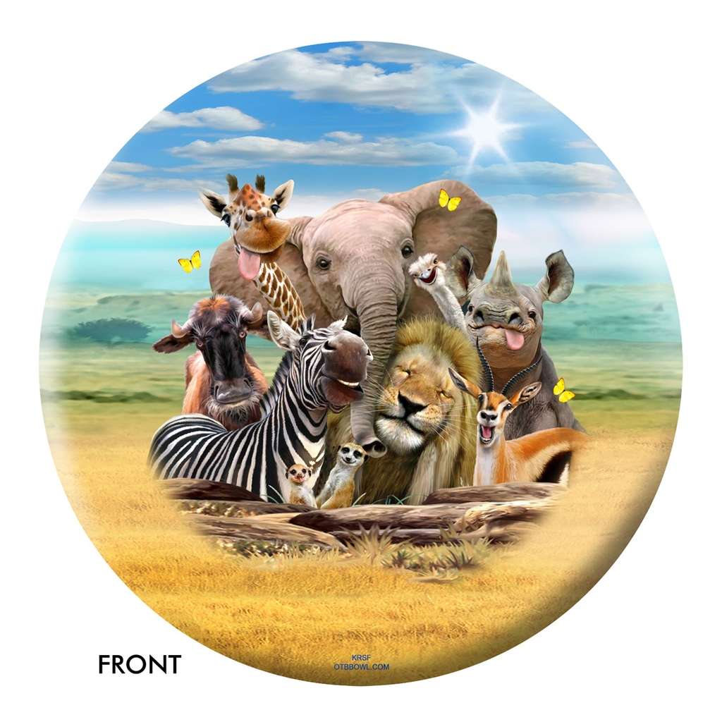 Howard Robinson- African Animals Bowling Ball