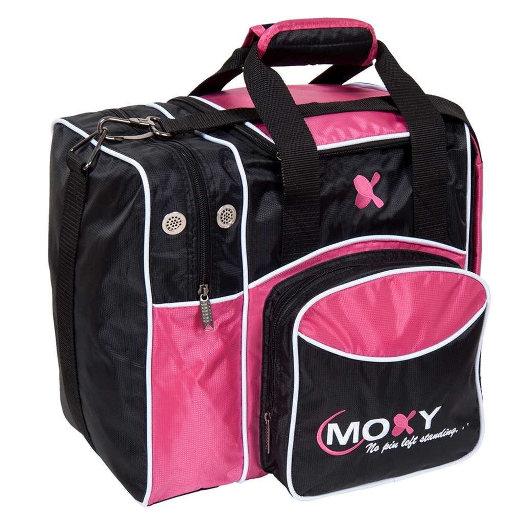 Moxy Duckpin Deluxe Tote Bowling Bag- Pink/Black