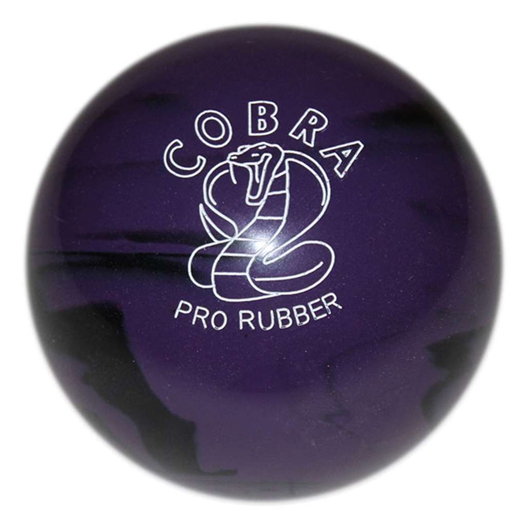 Duckpin Cobra Pro Rubber Bowling Ball 4 7/8"- Purple/Black