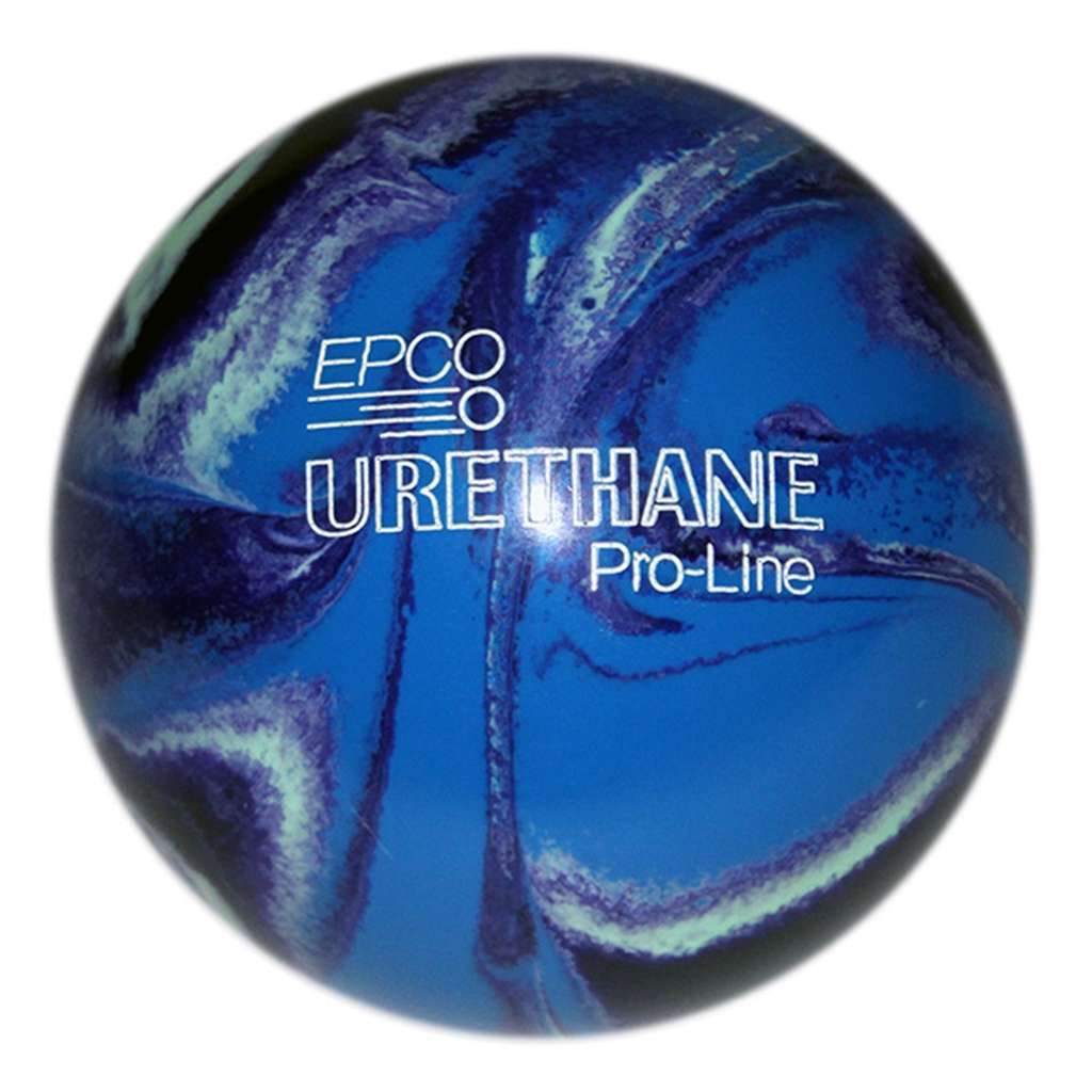 Duckpin EPCO Urethane Bowling Ball 4 7/8"- Purple/Blue/Mint