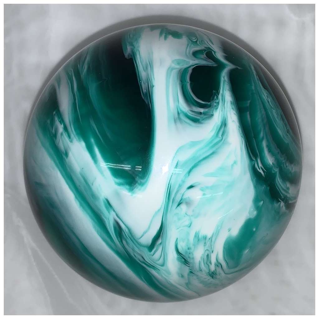 Candlepin Paramount Light Weight Bowling Ball 4.5" Green/White