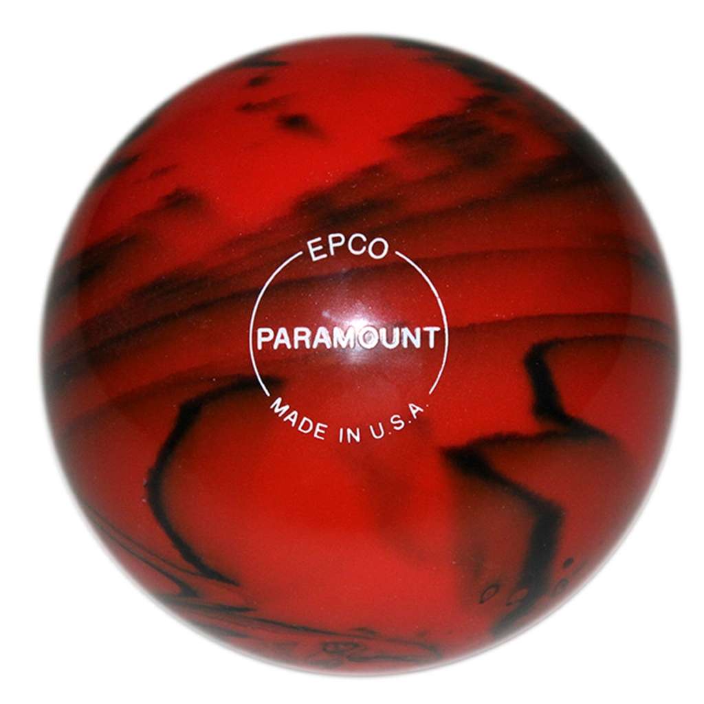 Candlepin Paramount Glow Bowling Ball 4.5"- Red/Black