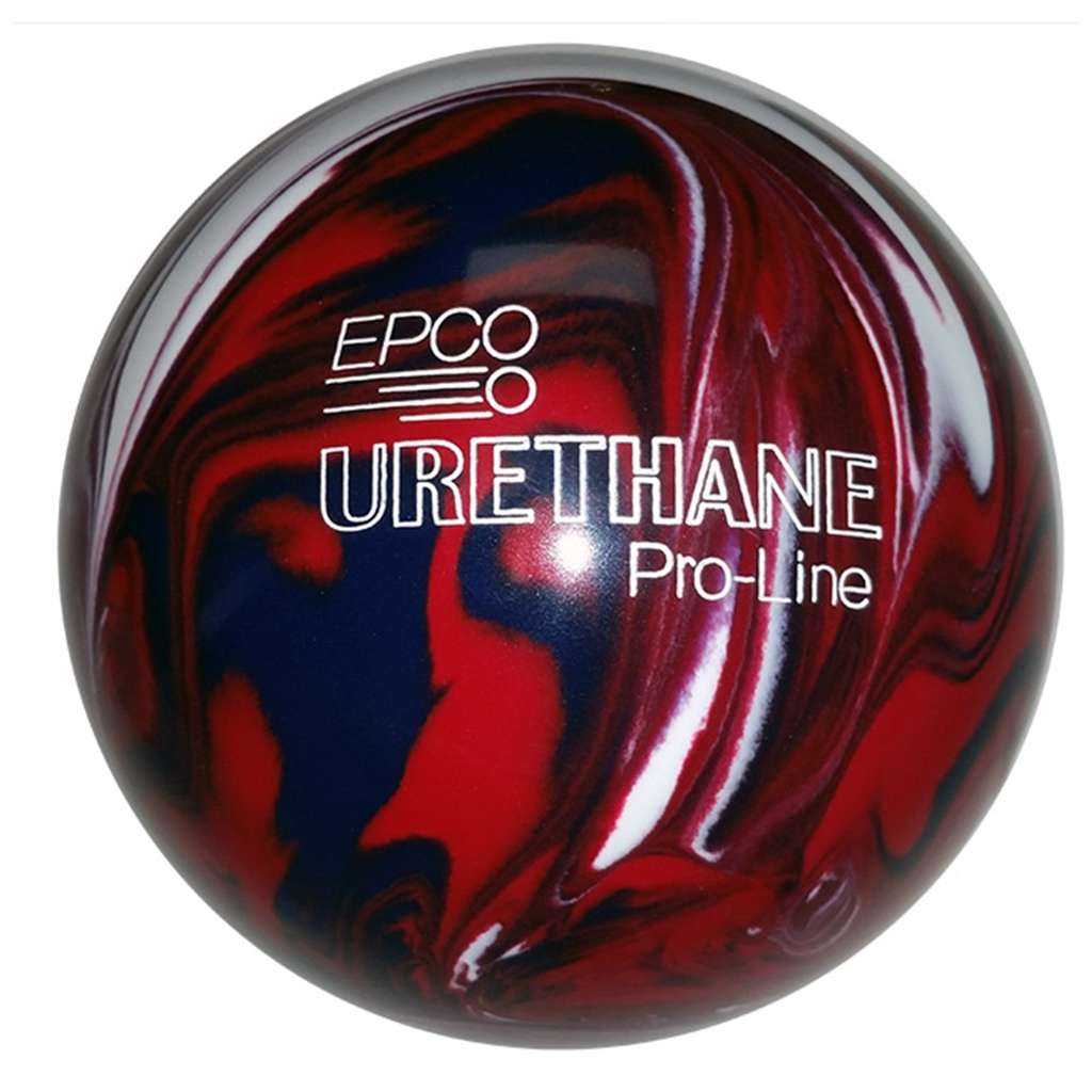 4 Balls Royal & White Dark Red EPCO Candlepin Bowling Ball- Urethane Pro-Line 