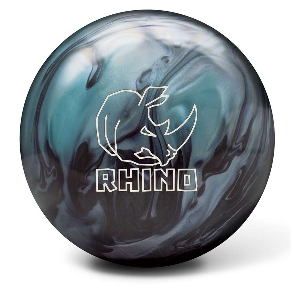 Brunswick Rhino Reactive PRE-DRILLED Bowling Ball- Metallic Blue/Black