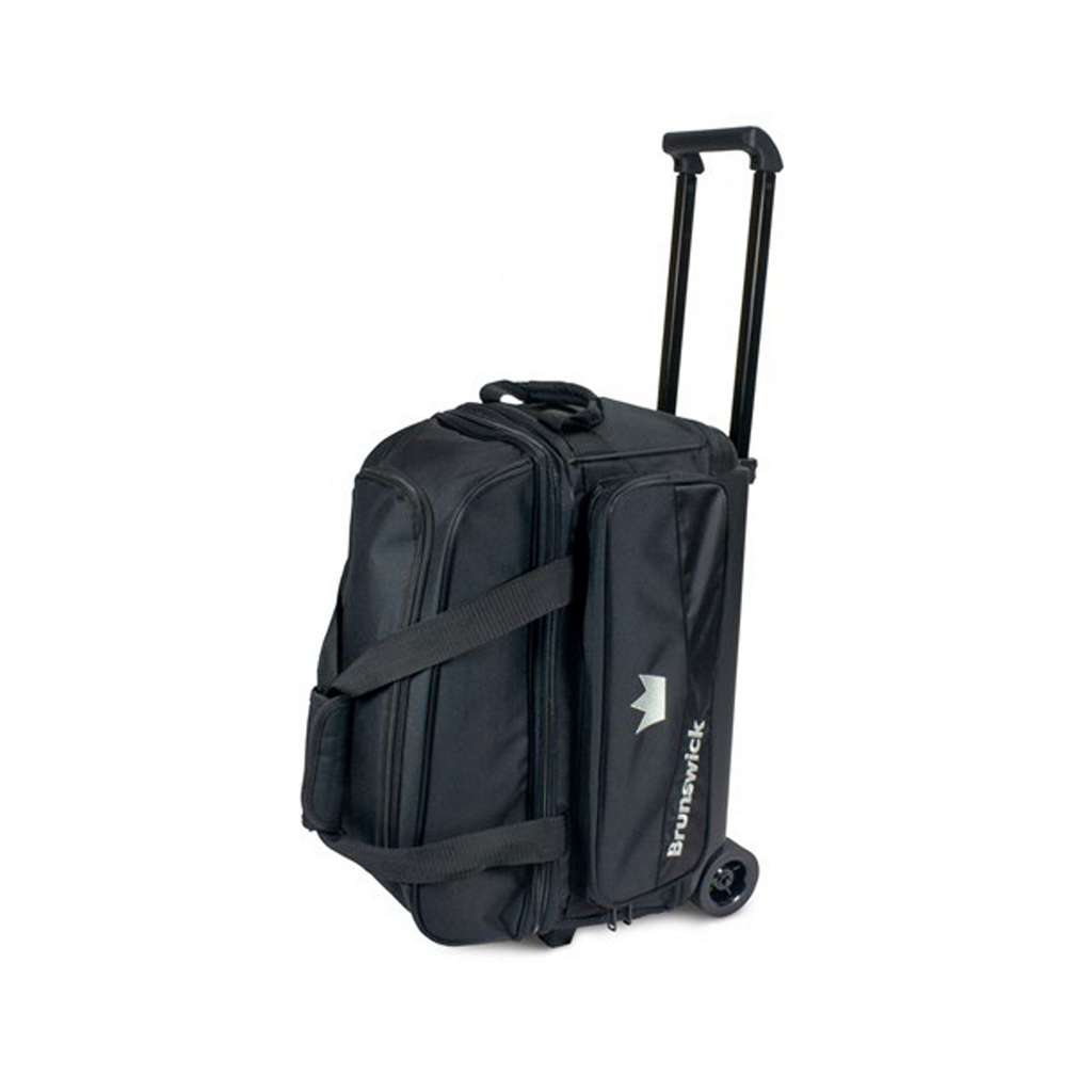 Brunswick Zone Double Roller Bowling Bag - Black