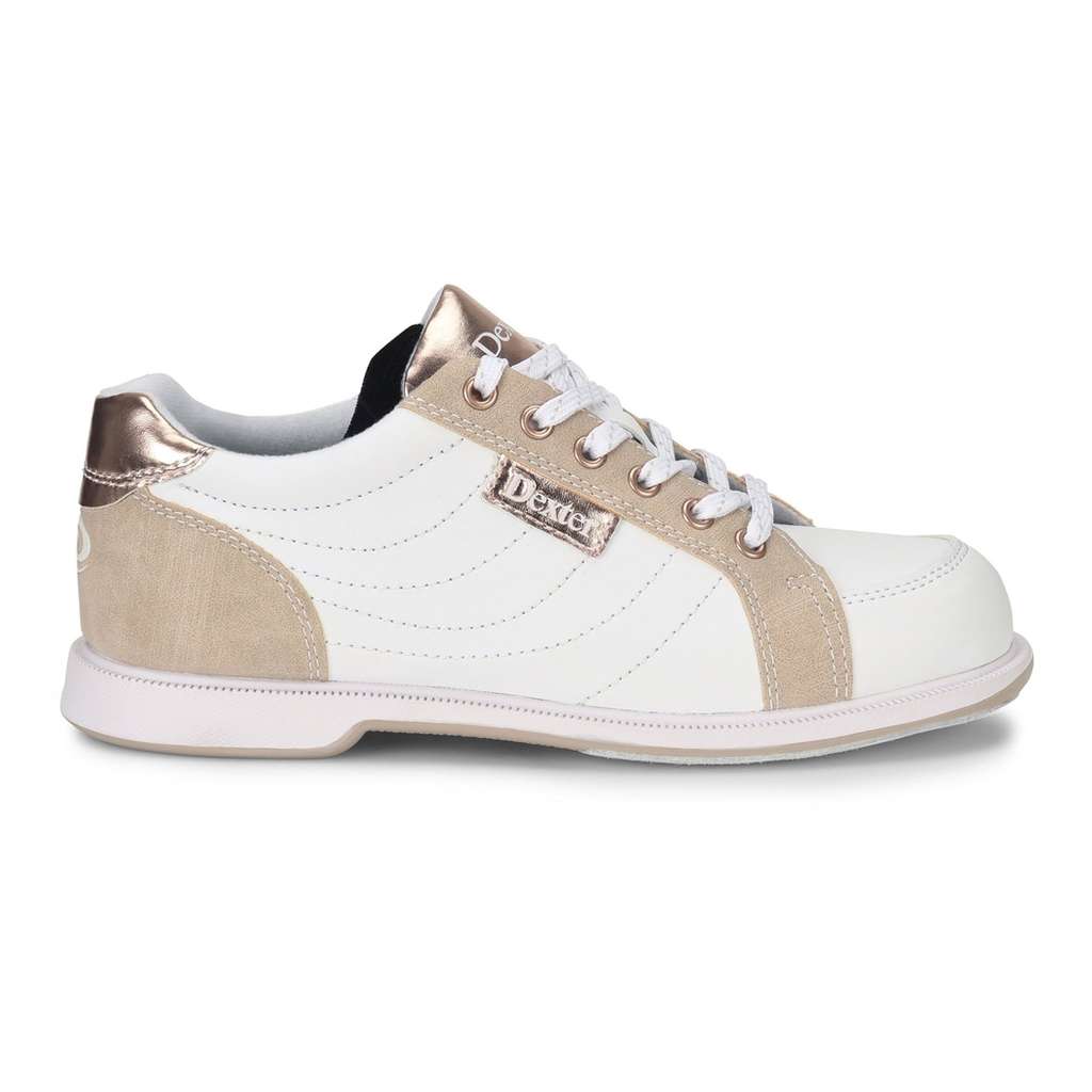 Dexter Womens Groove IV White/Nubuck/Rose Gold Bowling Shoes