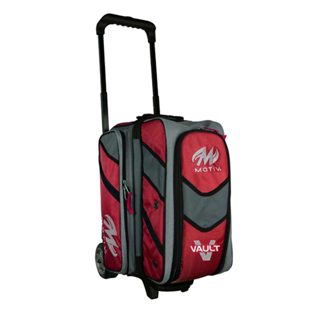 Motiv Vault 2 Ball Roller Bowling Bag- Red