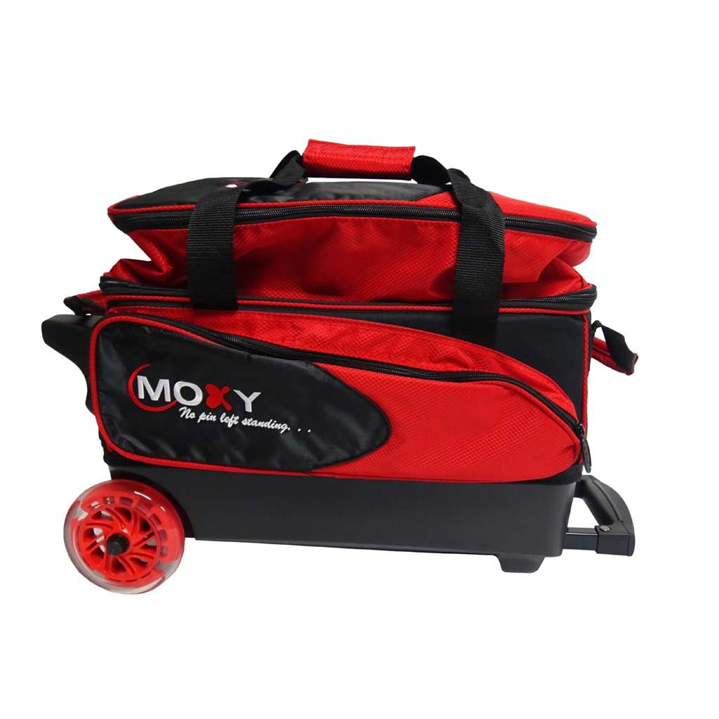 Moxy Blade Premium Double Roller Bowling Bag- Red