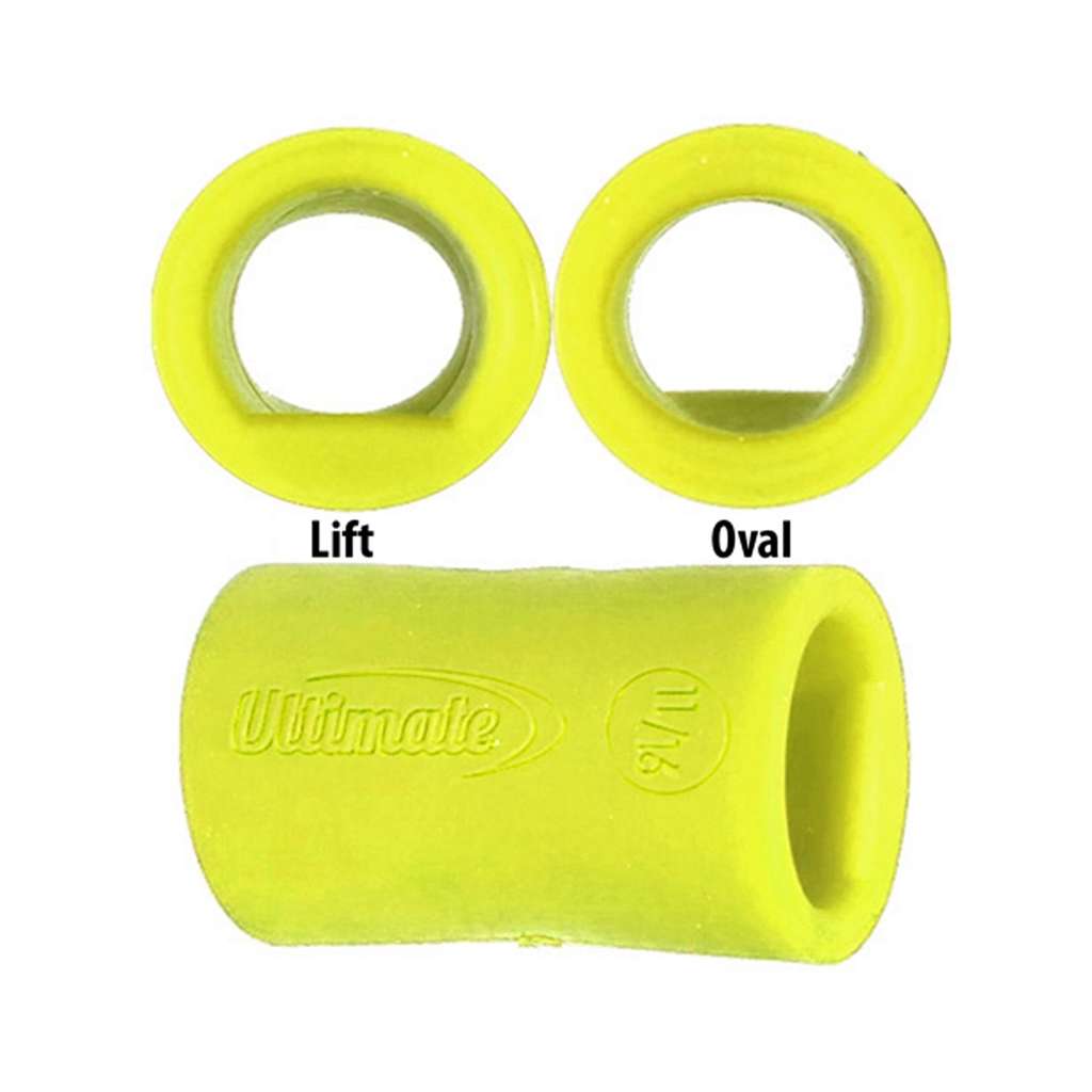 Ultimate Bowling Tour Lift Oval Sticky Finger Insert- Neon Yellow - Pack of 10