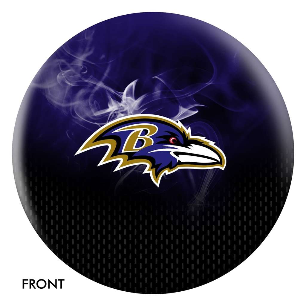 Baltimore Ravens NFL On Fire Bowling Ball