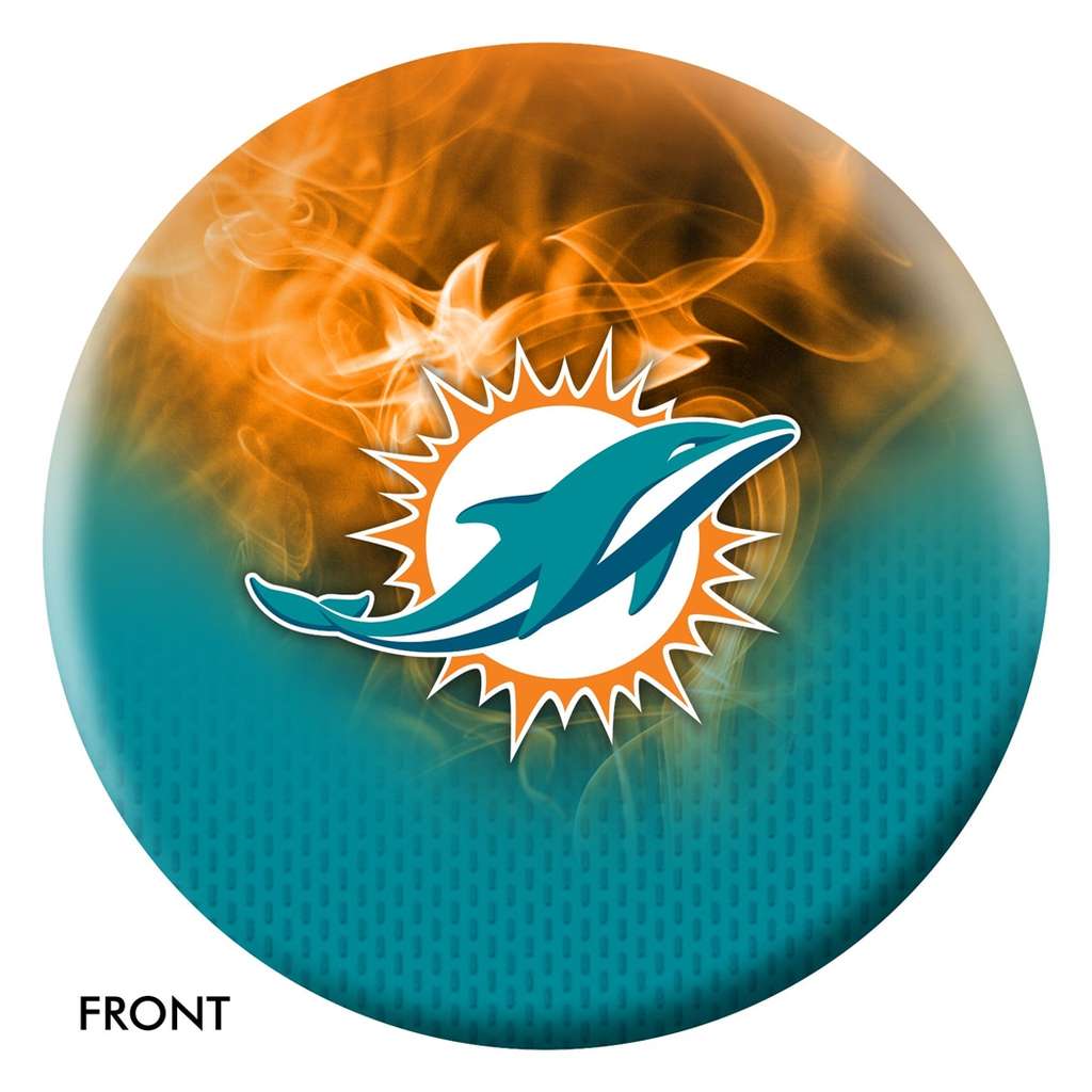 Miami Dolphins NFL On Fire Bowling Ball