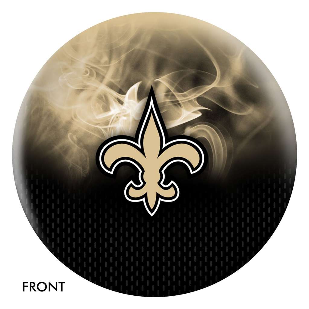 New Orleans NFL On Fire Bowling Ball 