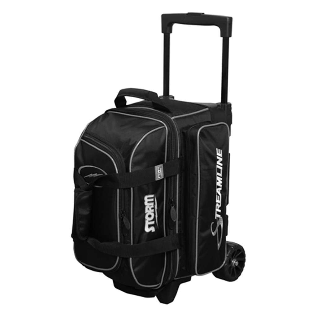 Storm Streamline 2 Ball Roller Bowling Bag- Black/Silver 