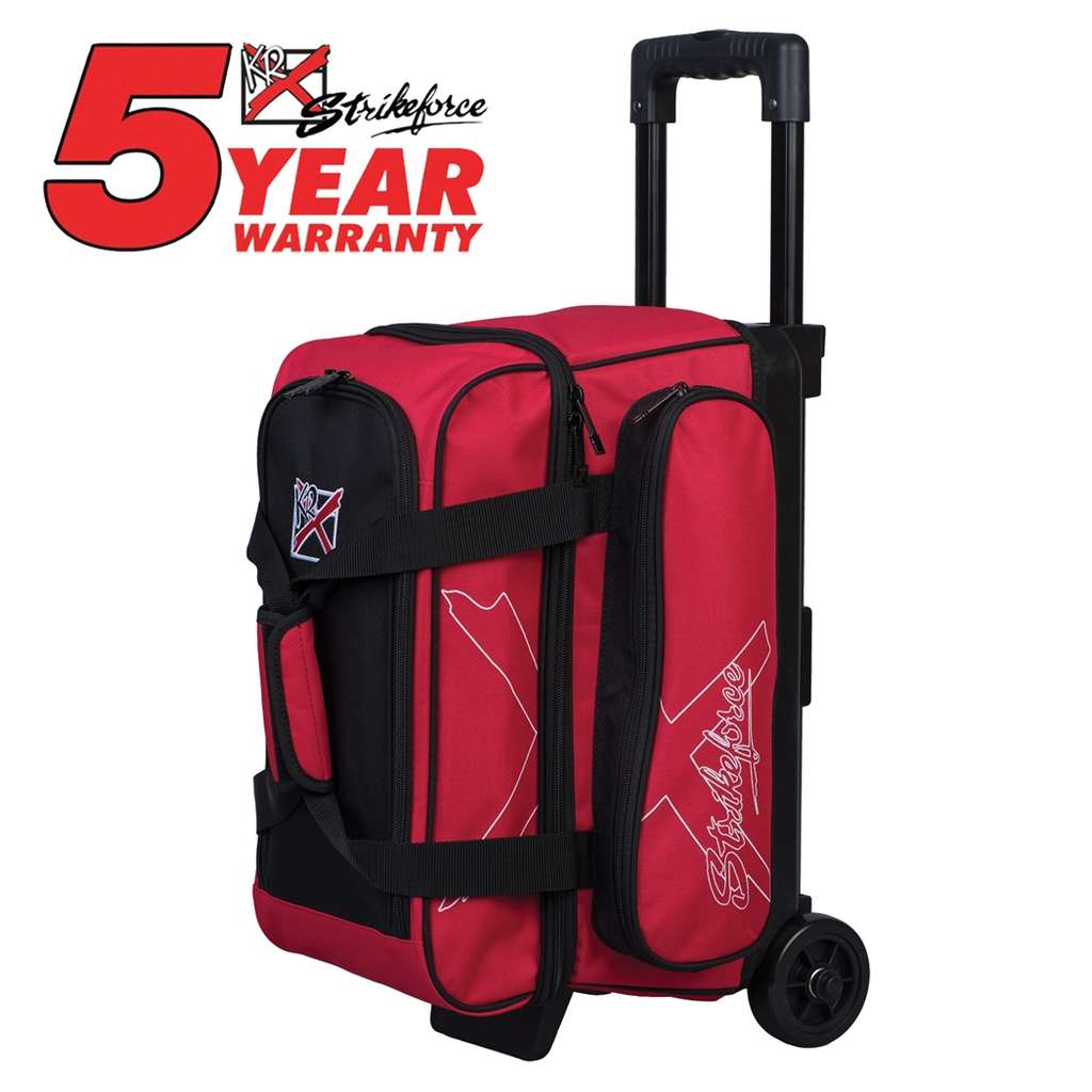 KR Hybrid Double Roller Bowling Bag- Red