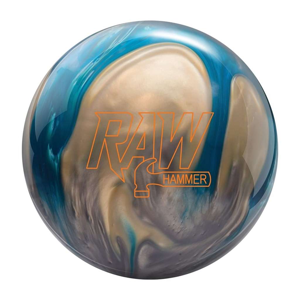 Hammer Raw Bowling Ball - Blue/Silver/White