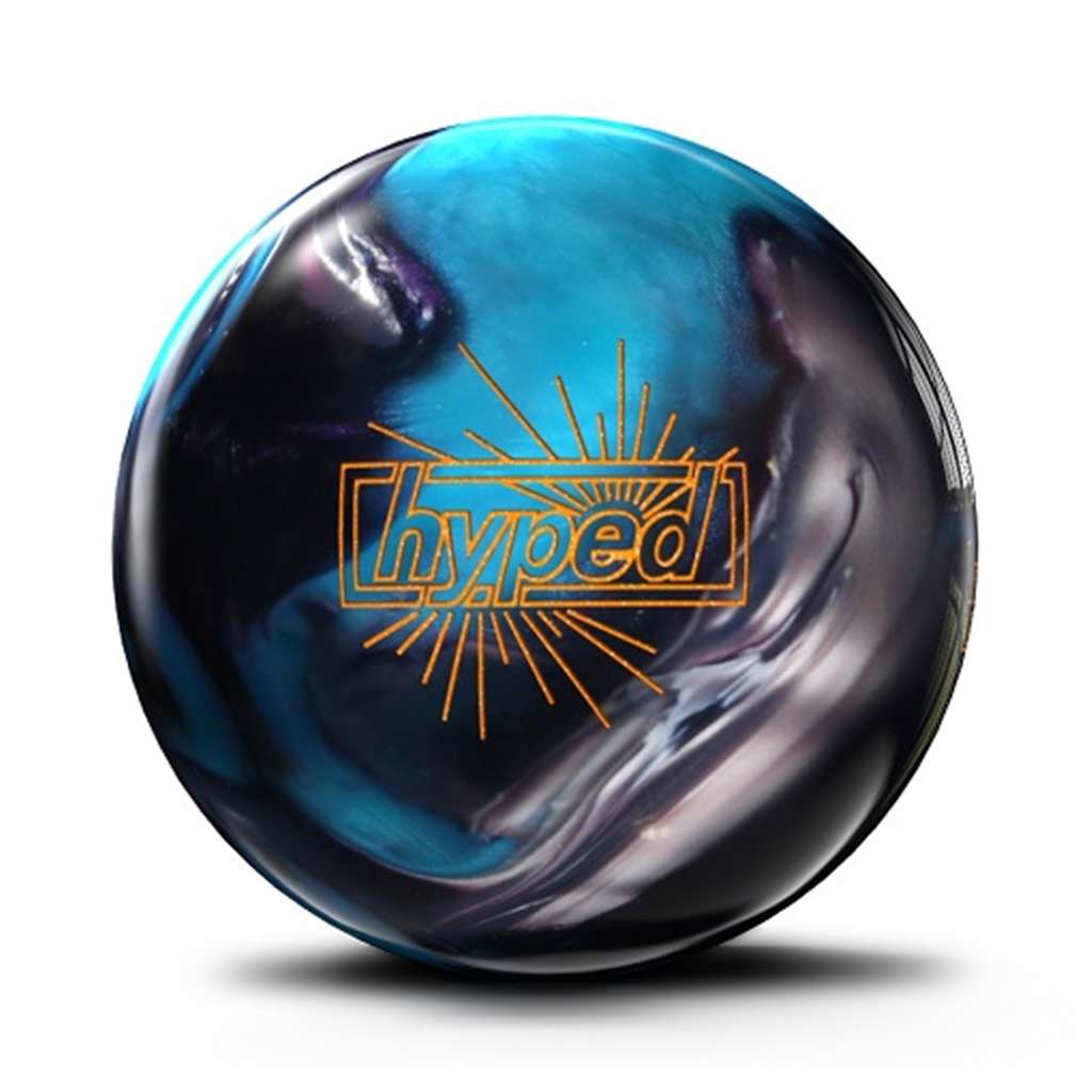 Roto Grip Hyped Pearl PRE-DRILLED Bowling Ball - Black/Blue/Charcoal