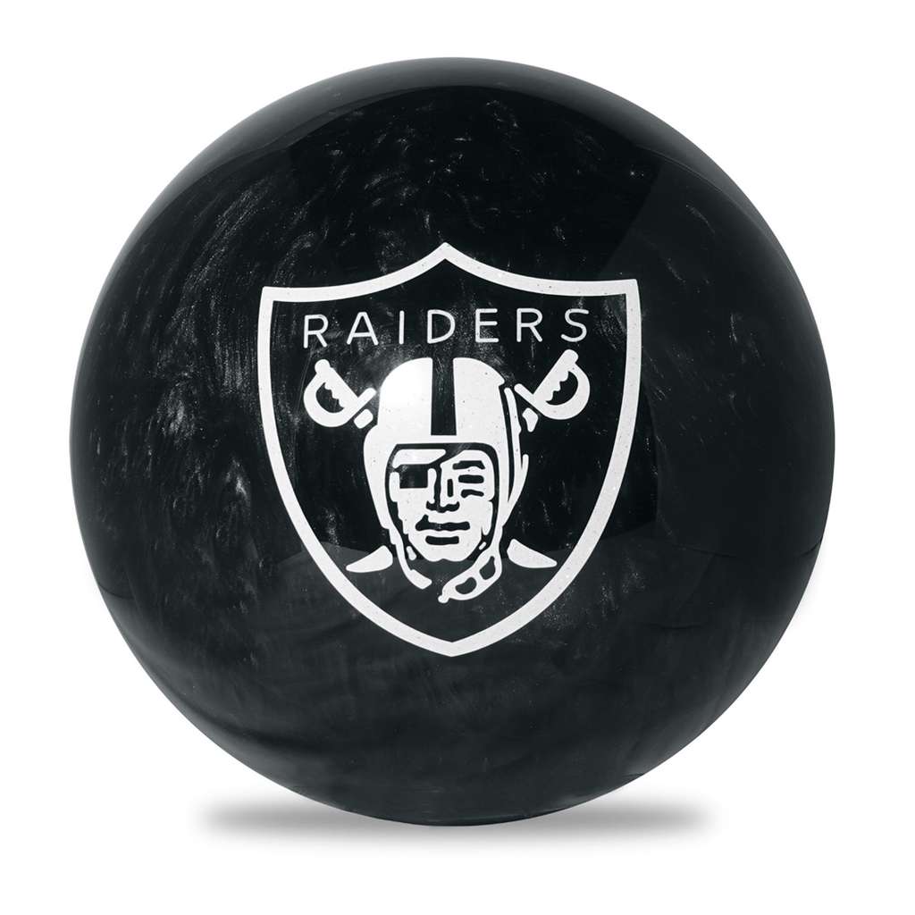 KR Strikeforce NFL Las Vegas Raiders Polyester Bowling Ball - Black/Silver