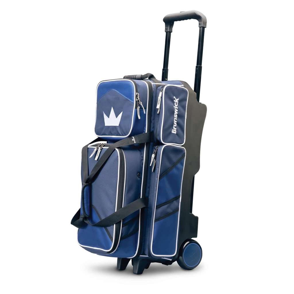 Brunswick Quest Triple Roller Bowling Bag - Blue